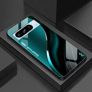 Suitable for [Google Pixel 8 Pro] Simple silk gradient glass phone case, affordable, fully shockproof, drop-proof and wear-resistant-888