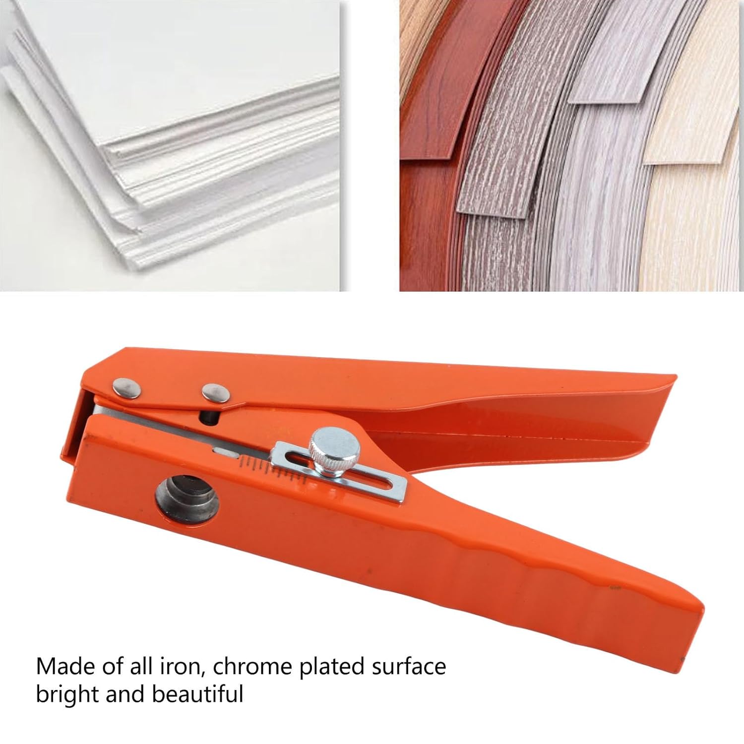 8MM 10MM 15MM Edge Banding Punching Pliers Set Professional Countersink Drill Screw Hole Hat Tool High Hardness Manual Punch Tool for Woodworking Furniture Cabinet Installation and DIY Wood Working Projects