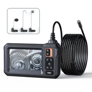 [TikTokShopHolidayHaul] 4.3" HD Industrial Endoscope Camera with LED Lights, Waterproof 16.5FT Snake Cable for Car & Pipe Inspection,Inspection Device