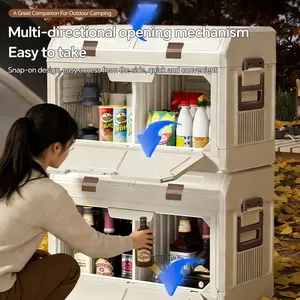 Miaoli 1PC Stackable Outdoor Multi-Purpose Storage Box - Durable Portable Storage Container Camping Gear Camping Accessories