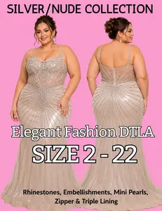 (SIZE 4-20) ✨ Elegant Fashion ✨ EF168236 Embellishments and Mini Pearls