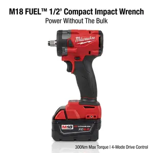 Milwaukee M18 FIW212 Impact Wrench 300Nm Lithium Cordless Tool Pink Drill Kit for Mechanics Garage Repair Work Heavy Duty High torque Power Tool 4-Speed Adjustable Control Ratcheting Metric fire blower Stainless Steel Dragon Fist Hammer