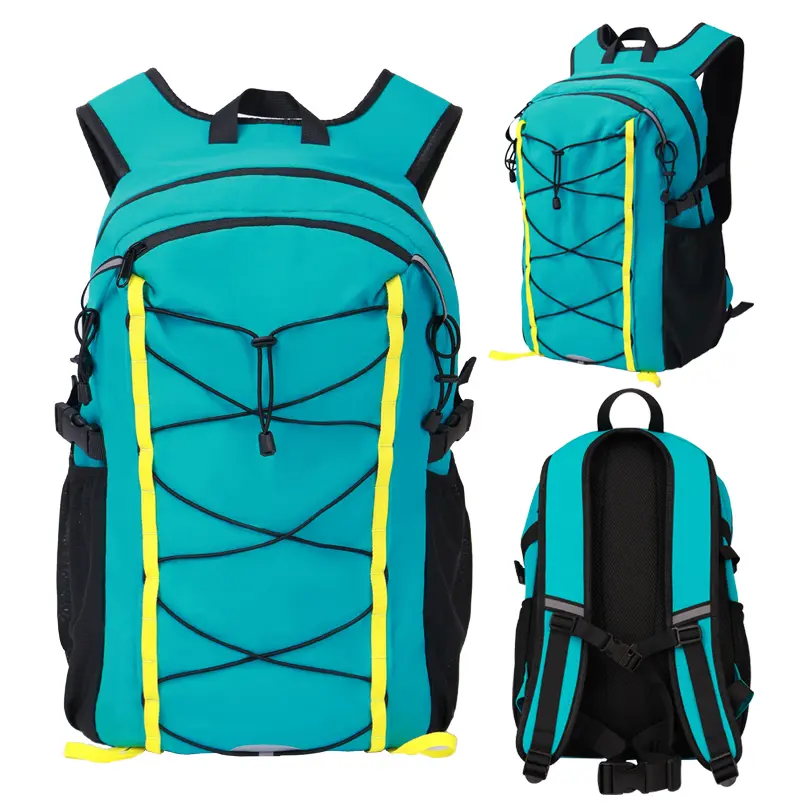 Jusenda 20L Green Lightweight Hiking Backpack - Flexible Waterproof Dry Bag with Hydration Compatibility, Dual Built-in Compartments, Stylish Active Camping Style Backpacks for Outdoor Day Use, Hiking Backpacks sohochic