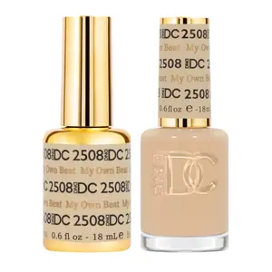 DC Duo Color Set 2508-2543 - Gel Polish & Air Dry Nail Lacquer Matching Chip-Free, High Gloss Shine, 0.5 Fl Oz Each