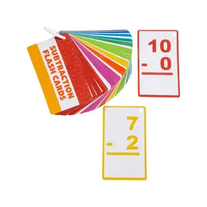Subtraction Flash Cards on a Ring - 6 Sets