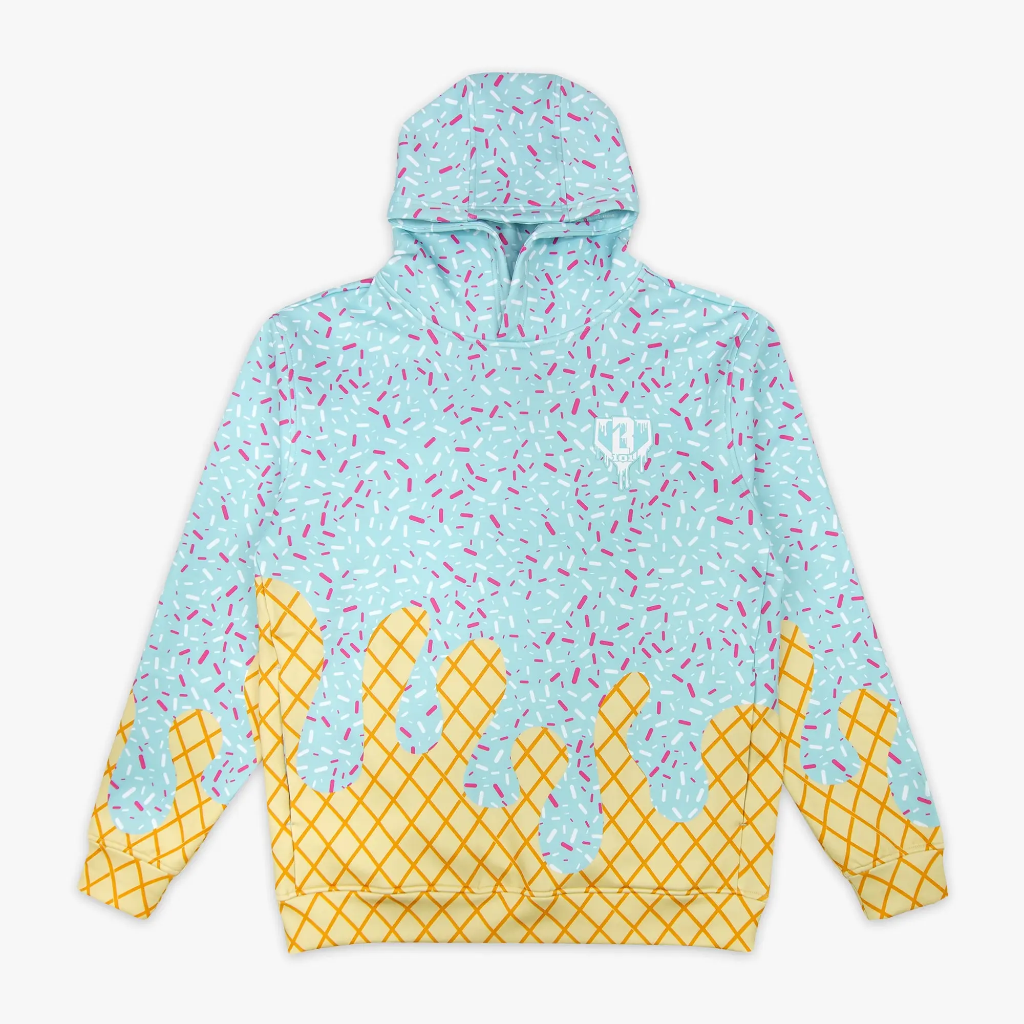Baseball Lifestyle - Ice Cream Hoodie, Graphic Baseball Pullover, Unisex Casual Sports Hoodie, Game Day Streetwear, Youth & Adult Sizes