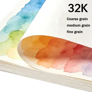 32k Watercolor Paper, 20 Sheets, Coarse/medium/fine Texture, Cotton Pulp Acid-Free, Ideal for Kids & Artists, Art Drawing Supplies, Art Supplies, Art School Supplies