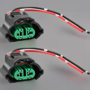 H8 H9 H11 880 881 Female Adapter Wire Connector, Replacement Headlight & Fog Light Wiring Harness Pigtail, Universal Fit for Toyota, GMC, Chevy, Honda, Jeep, Ford, Dodge LED Headlamps