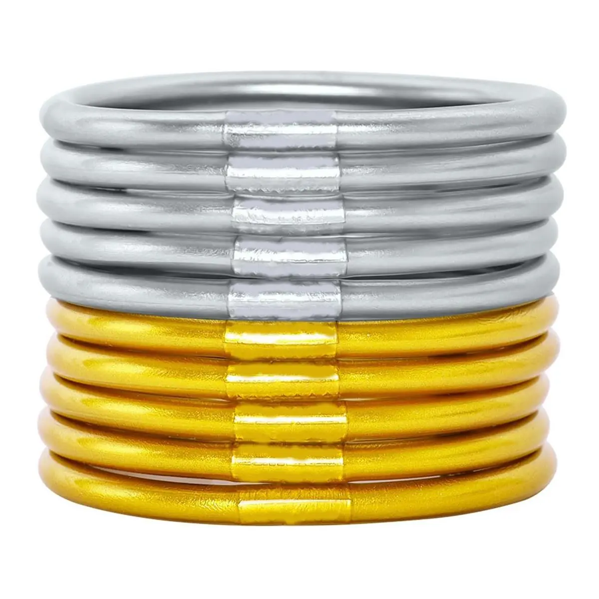 10pcs/set Jelly Bangle Bracelet Tibetan Buddha Bangle Waterproof Bracelet for Women