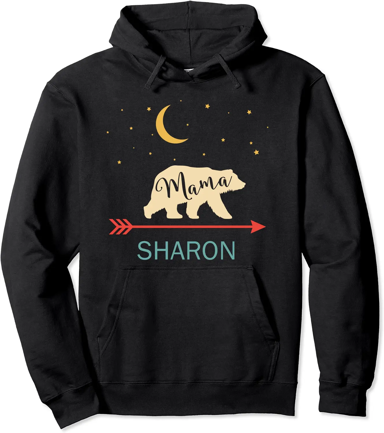 Sharon Name Gift Personalized Retro Mama Bear Pullover Hoodie - Brayanner Shop 43B07ZC3TQQR