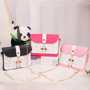 Best-Selling Mini Crossbody Bag for Girls - PU Leather Chain Bag with Swan Charm, Multi-Functional Cosmetic Bag & Coin Wallet, Cute Shoulder Purse
