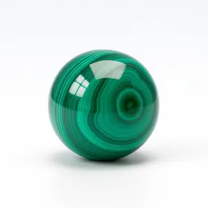 Natural Malachite Crystal Sphere – Polished Green Stone for Protection, Transformation & Decorative Charm