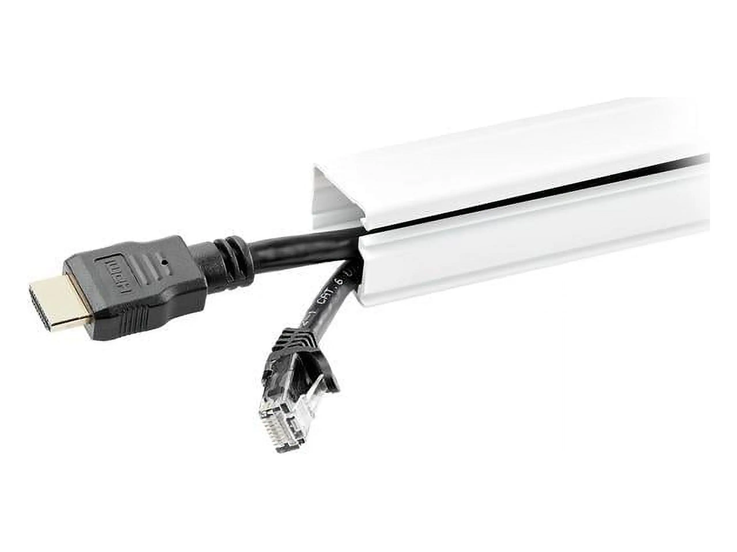 Startech 78 in. Cable Management Raceway with Adhesive Tape, Wire Channels for Home Improvement Electrical Wires & Cables