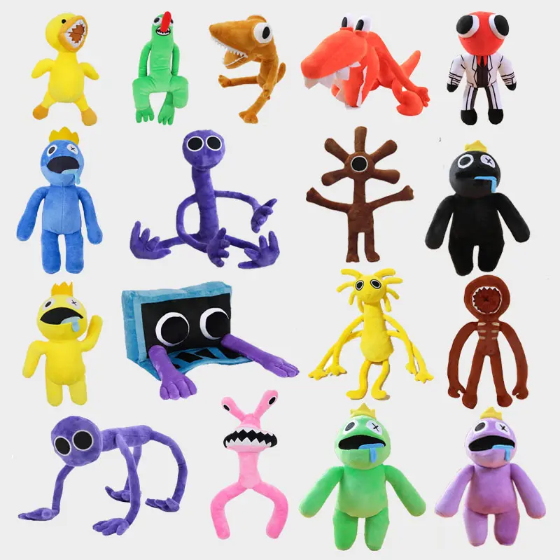Rainbow Friends Roblox Game Character Plush Toy - Huggable, Cuddly, Soft Adorable Stuffed Cartoon Creature Doll, Kids Birthday Christmas Gift, Huggable Stuffed Animal, Kids Favorites, Cute Plush Charm
