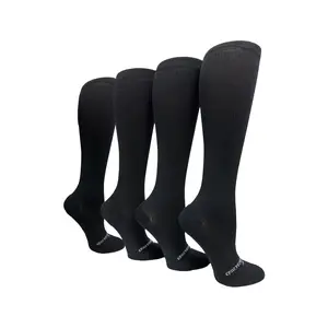 4 Pairs Black (Standard & Extra Wide)