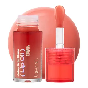 [NEW_Tiktok Shop Exclusive] Benc Juicy Drip Glaze Lip Oil 03 Tease Coral l Hydrating Gloss, Moisturizing balms, Sheer tint, Shine & Dewy Finish