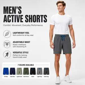 Separatec Menswear Men's 7" Lightweight Quick Dry Fabric Hiking Shorts - Casual Shorts with Zipper Pockets for Outdoor Active, Running