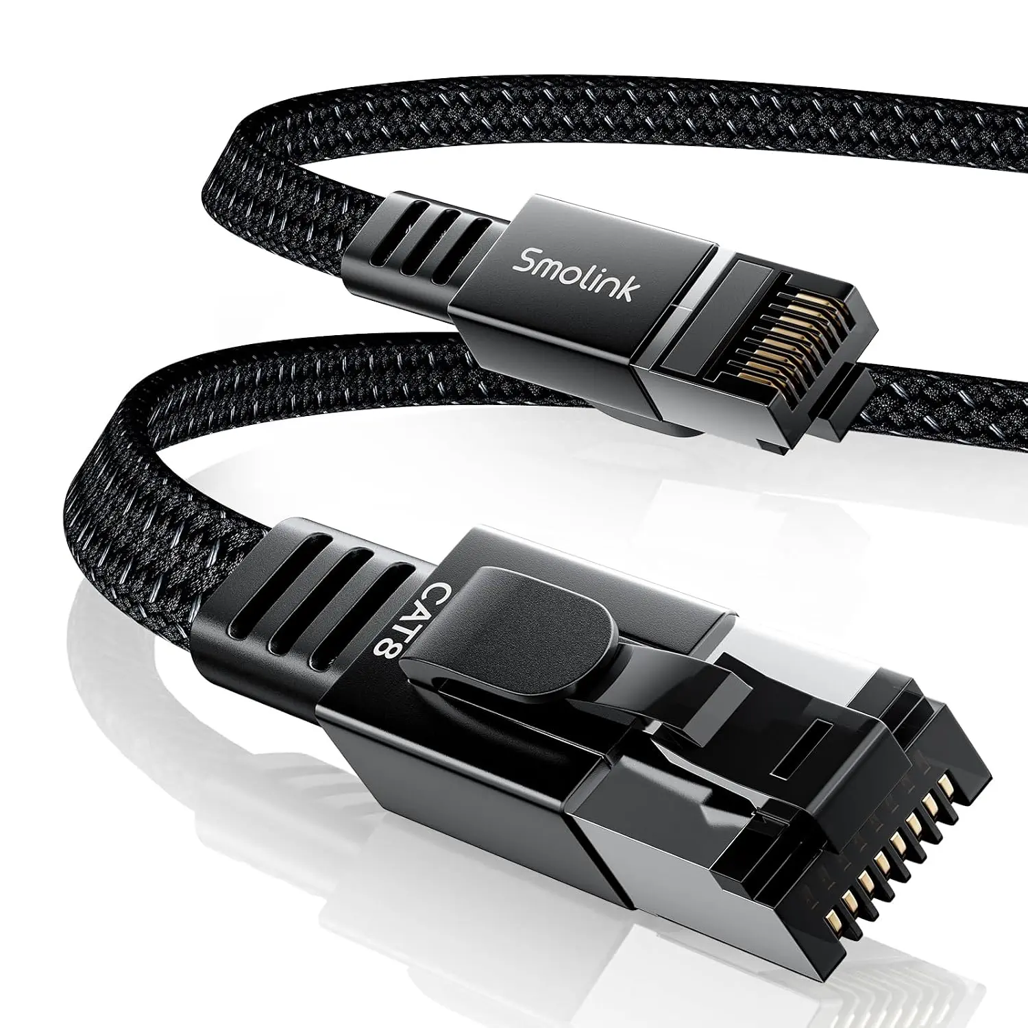 Smolink Cat 8 Ethernet Cable, 50ft 40Gbps 2000MHz RJ45 LAN Cable