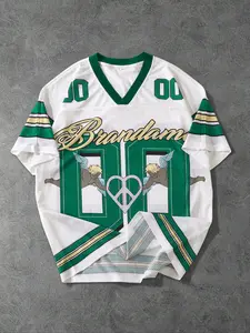 Stylish and Block Short Sleeve T-Shirt, Eye-Catching Angel Print, V Neck Breathable Fabric, Breathable Athleisure for Summer Sports and Street Fashion, Athletic Activewear