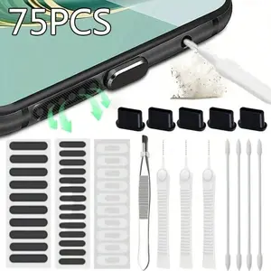 Phone Cleaning Kit, Smartphone Cleaning Tool, Phone Cleaning Brush, Phone Dust Removal Tool, Mobile Phone Accessories for Electronic Products, Camera Cleaning Tools, Camera Cleaner, Electronic Gadgets