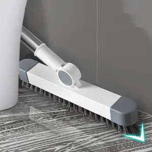 Floor Cleaning Brush, Long Handle Rotatable Floor Scrubber, Floor Cleaning Tool, Bathroom Cleaning Brush, Household Cleaning Supplies