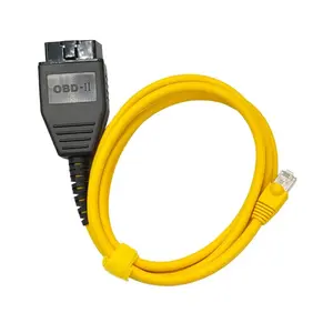 High-Quality Shielded Ethernet Cable for BMW E-SYS ICOM Coding, Plug-N-Play Car Diagnostic Tool for F Chassis Vehicle Programming, Compact Durable Stable Data Transmission Access to All ECUs for Coders