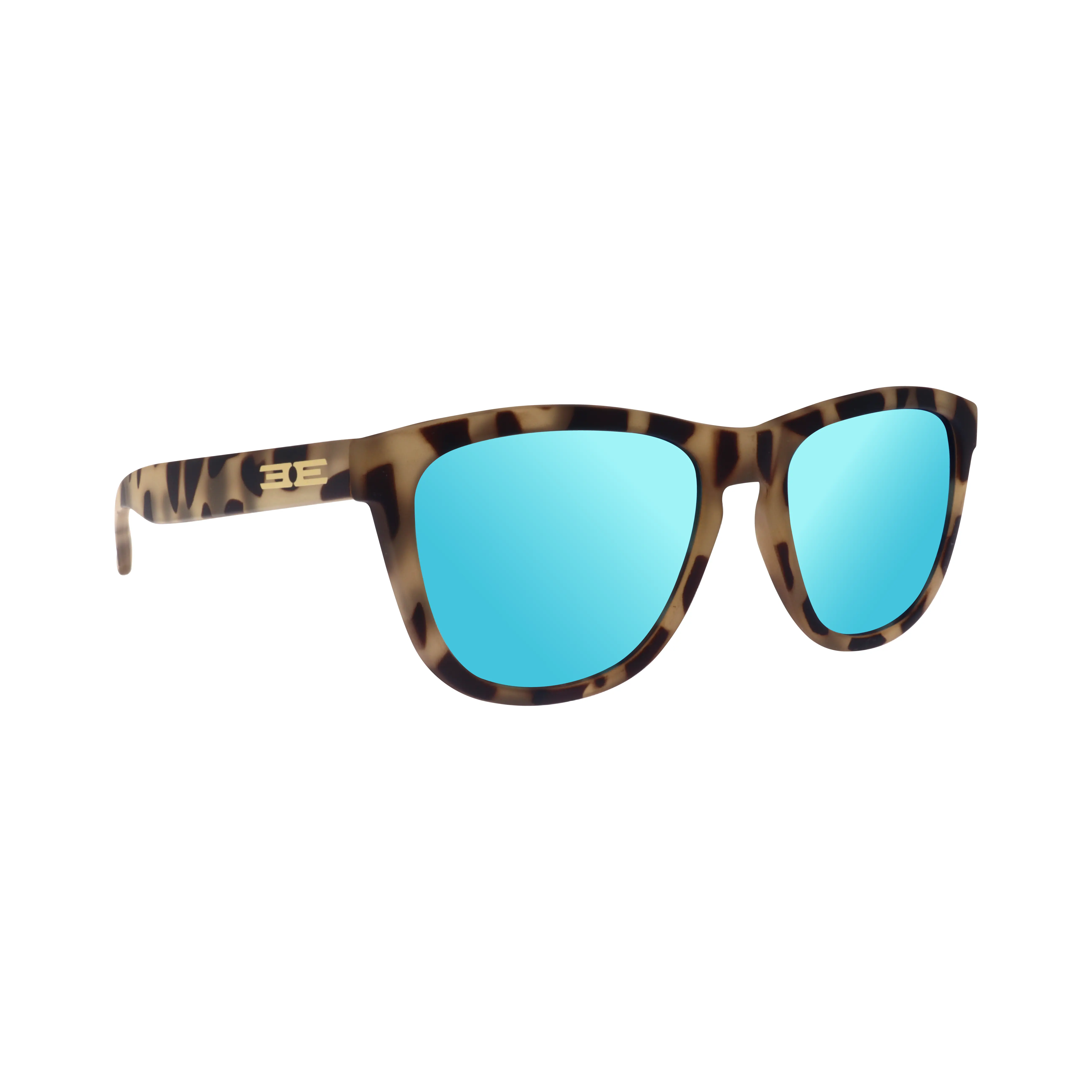 Epoch Eyewear Vibe Salty Polarized Sunglasses – Tortoise Frame Blue Mirror Lens