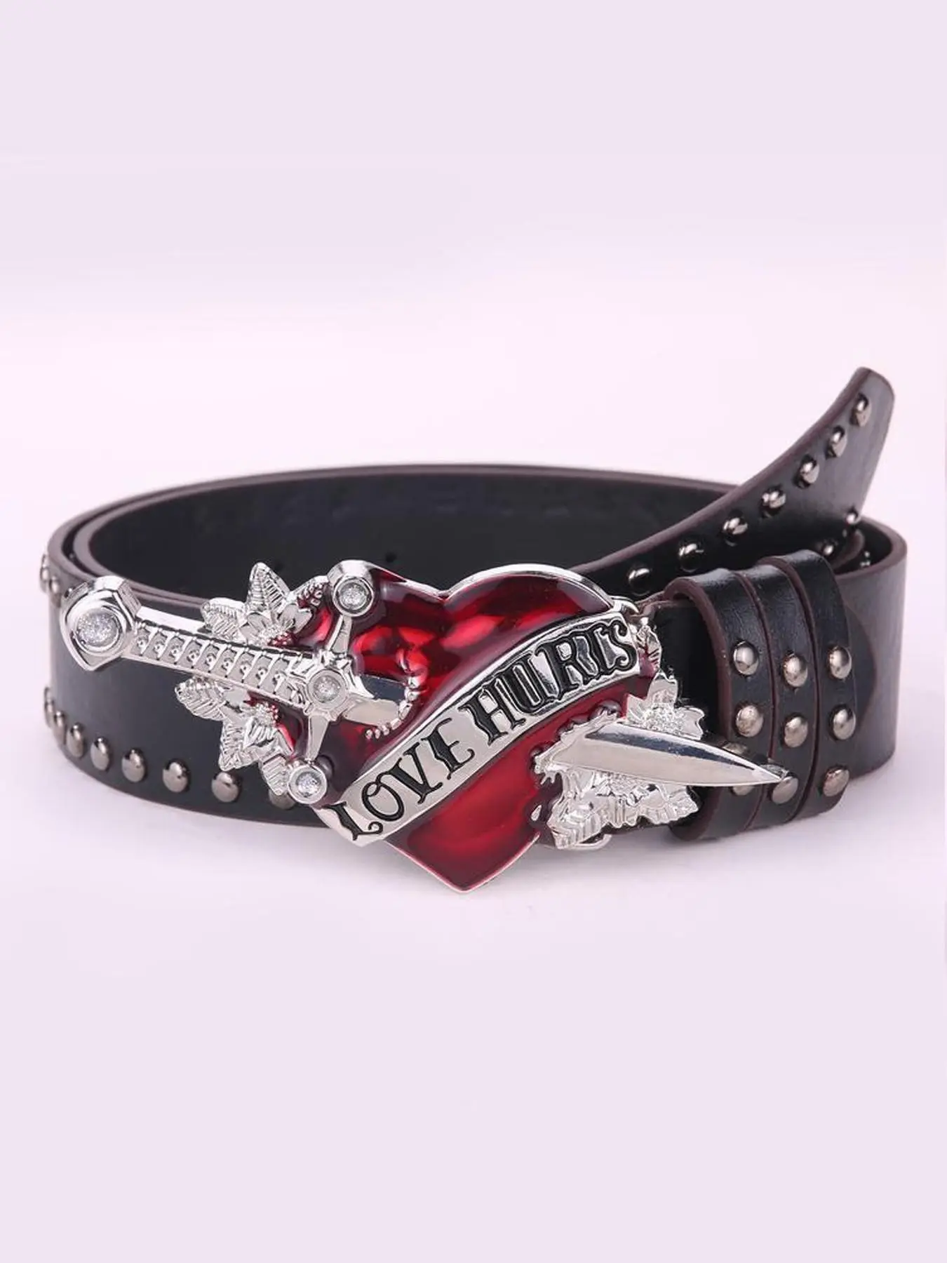 Women's Punk Style Belt | Trendy Belt Punk Fashion Belt Edgy Statement Buckle Waistband for Street & Party Outfits Statement Belts Punk Aesthetic
