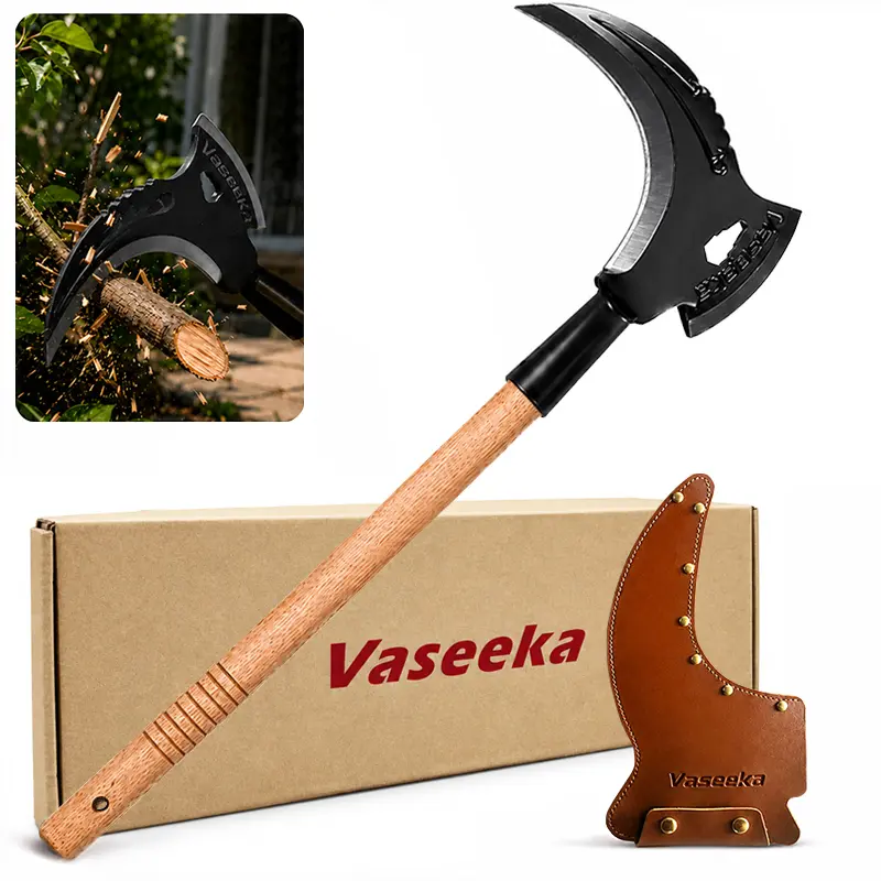 【toolupgrade】Vaseeka New Collection Manganese Steel Double-Edged Yard Tool - 24.8 inches Multi-Purpose Gardening Pruning Tool with Protective Sheath, Better Control, Cut Cleanly, Durable Stitching for Efficient Farm & Garden Tasks Garden Tools Garden Prun
