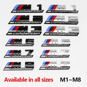 3D Car Badge Front Grille Emblem Replacement Part for Bmw M Series Models, Durable Auto Exterior Decoration Accessory for Enhanced Vehicle Look