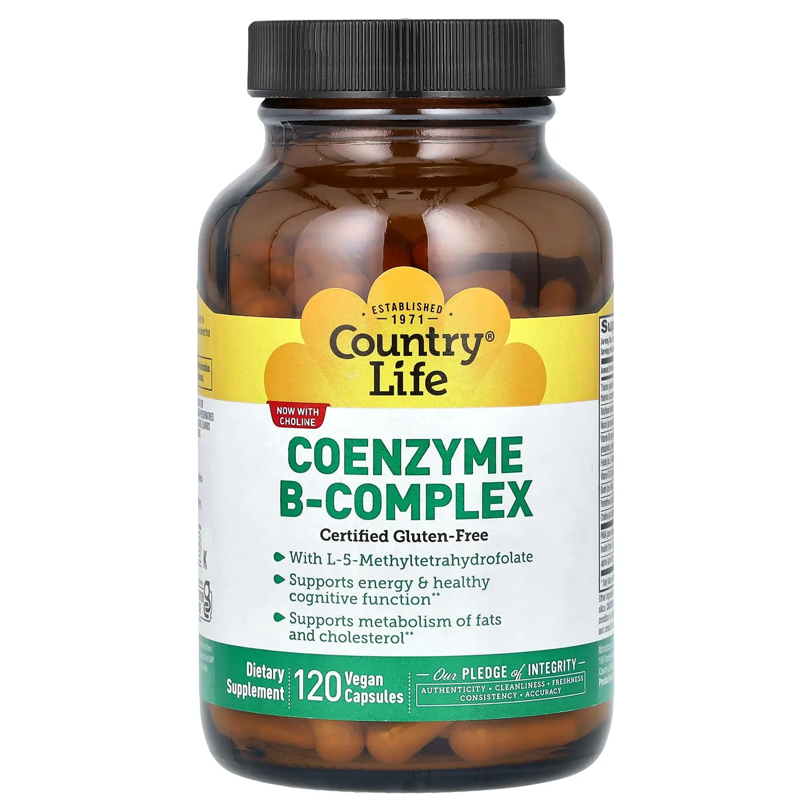 Country Life Coenzyme B-Complex, 120 Vegan Capsules