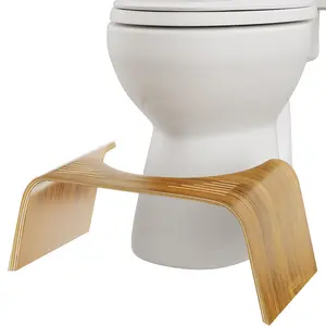 Squatty Potty - Slim Teak Toilet Stool - Doctor Recommended - Relieves Bloating - Feel Lighter and Have Better Poops