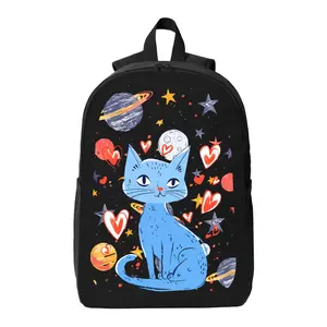 Cute Cat Kawaii School Backpack for Travel Accessories Cartoon Students Aesthetic Bookbag Backpack for School