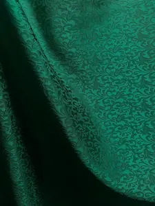 HUNTER GREEN Floral Brocade Fabric (60 in.) Sold By The Yard