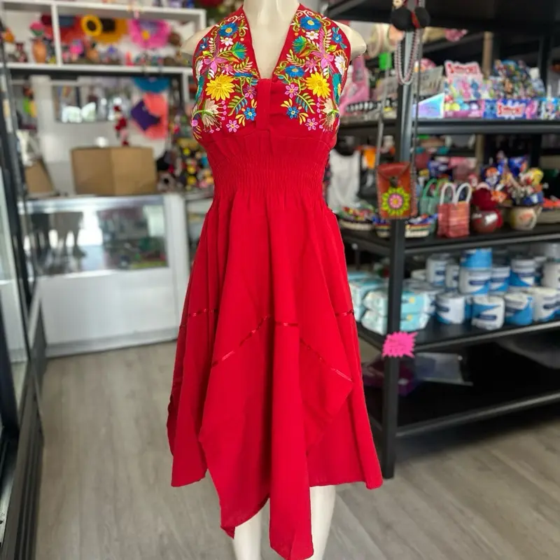Halter Amazing Tradicional Mexican Dress
