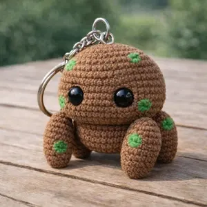 Cute Rocky Plush Toy & Keychain Free Ship, Rocky Crochet Keychain, Cute Handmade Gift, Sci-Fi Fan Gift, Rocky Plush Toy Inspired by Project