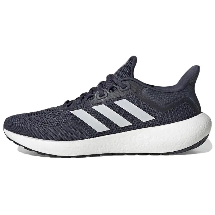 Adidas Pureboost 22 Shadow Navy Cloud White Core Black Comfort Lightweight Low Top Casual Running Shoes Unisex Blue GW9151