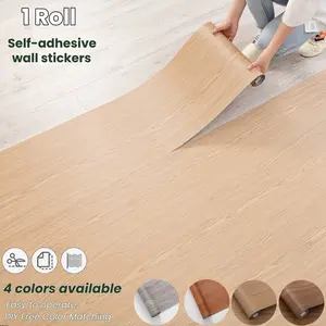 Self-Adhesive Vinyl Flooring Sticker, Nordic Style Wood Grain Pattern, Easy Peel and Stick, Thick Durable, Floor Renovation, Suitable for Living Room Bedroom Office