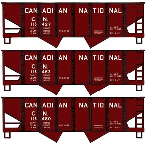 Accurail 81451 HO, USRA 55-Ton Twin Hopper, Canadian National, CN, 115427