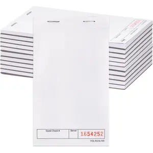 10 Pack Guest Checks Pads for Servers, Server Notepad, Memo Scratch Pad, Numbered Paper Notepads for Restaurants, Bars, Cafes & Diners