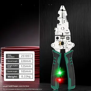 Cable stripping pliers, special tools for electricians, electric pliers, stripping and cutting pliers, multifunctional stripping pliers with power measurement