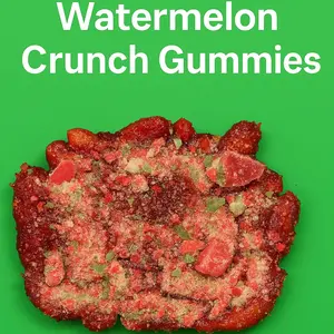 Watermelon Crunch Gummies - Sweet and Delicious Candy Snack