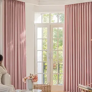 High Precision Full Shade Blackout Curtains, Modern Simple Living Room Bedroom Drapes, Custom Insulation Noise Reduction Curtains, Privacy Grommet Curtains, Window Curtains, 2pcs