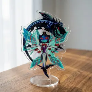 Hazbin Hotel Resist Vox Standee, TV Demon Fanart, Radio Demon Desk Decor