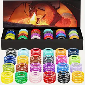 VQN RPG Condition Rings/Markers set - Set of 96 Status & Effects Rings For RPGs like Dungeons & Dragons (D&D) or Pathfinder