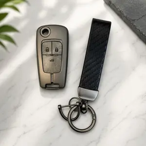 Zinc Alloy Car Key Case, Car Key Protector for Chevrolet Cruze Aveo Trax Sail Malibu Captiva Opel Vauxhall Astra J Corsa Insignia Mokka, Durable Car Accessory