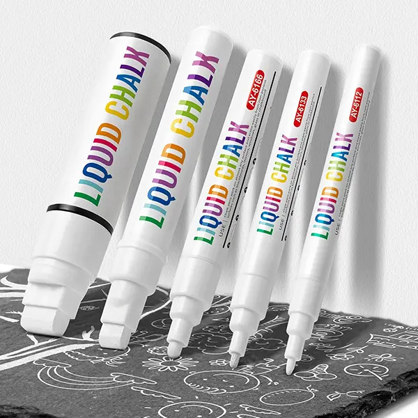 Erasable liquid chalk, white chalk for blackboard, smooth writing, 1mm thin, 3mm small tip, 6mm medium tip, 10mm thick tip, 15mm jumbo tip, wet and dry erasers for blackboards, windows, metal and glass Art Supplies