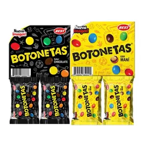 Mix Best 1 docena de Botonetas Con mani y 1Docena de botonetas Con Chocolate Snacks Bonbon