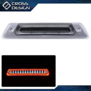 CROSSDESIGN Fit For Ford F-150 09-14 Clear Led Rear Third 3Rd Brake Light Roof Cargo Lamp US