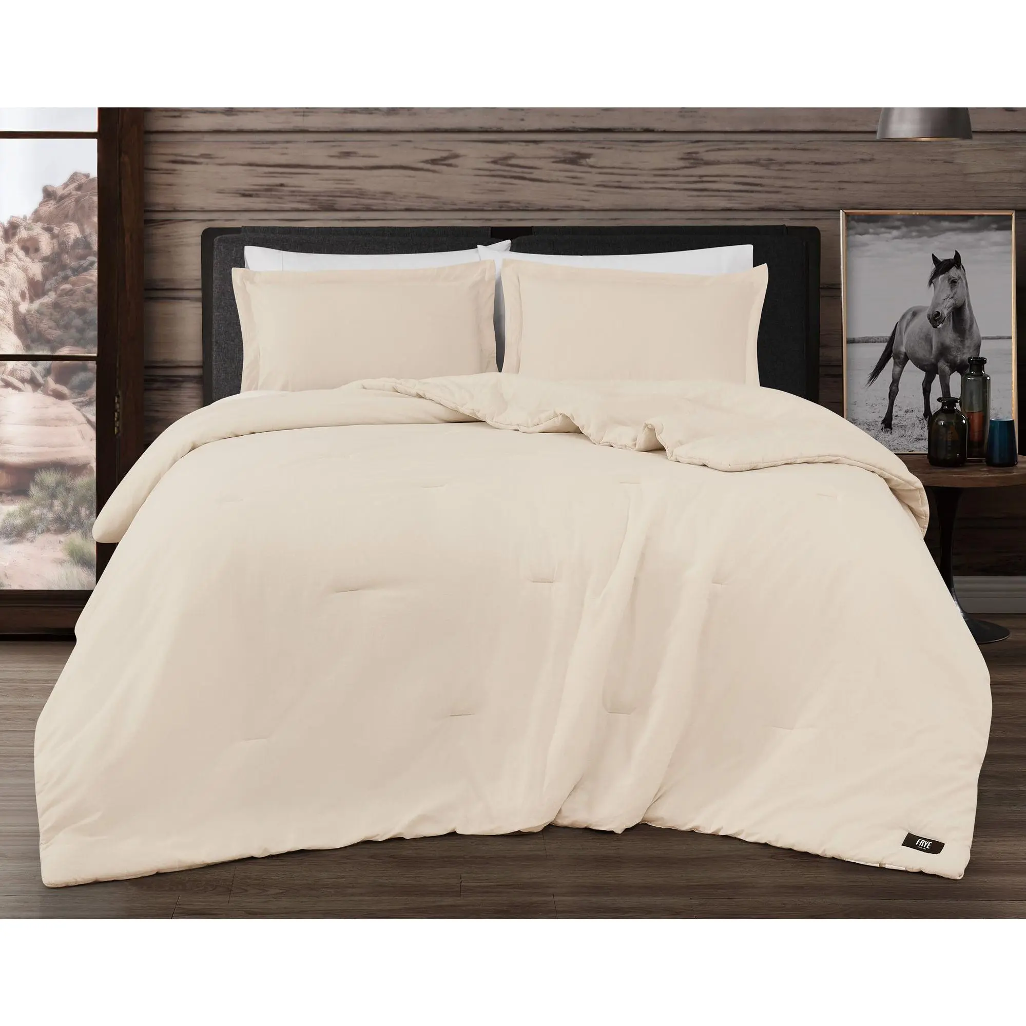 Frye Vintage Washed Cotton King 3-Piece Comforter Set